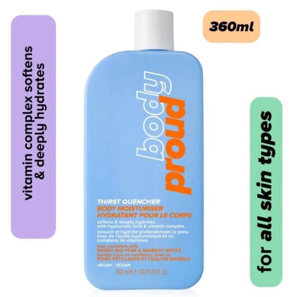 2 x Body Proud Skin Proud Thirst Quencher Body Moisturizer with Hyaluronic Acid - Picture 1 of 4